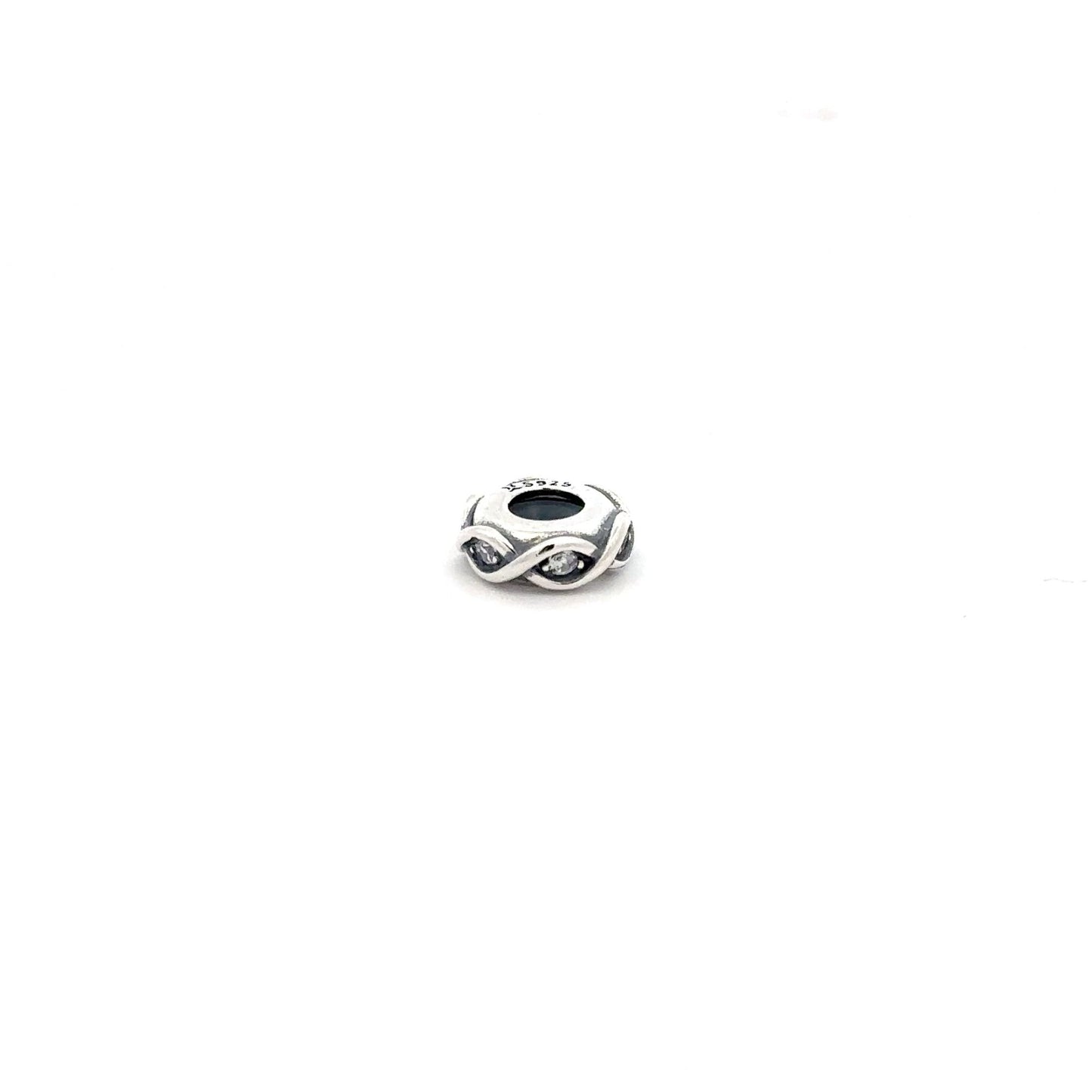 925 Sterling Silver Charm Bead Rondelle Spacer For Charm Bracelet Necklace - Rafant