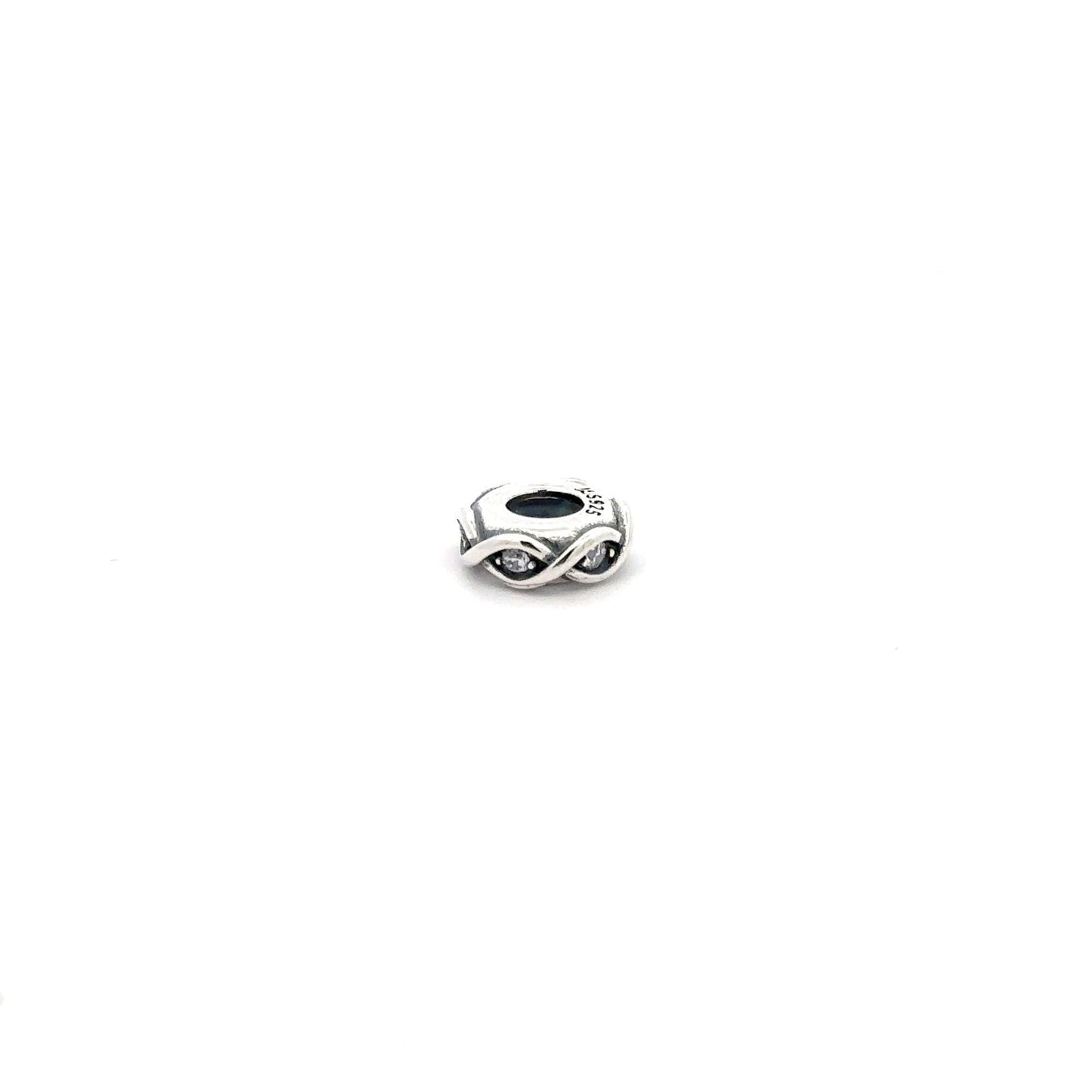925 Sterling Silver Charm Bead Rondelle Spacer For Charm Bracelet Necklace - Rafant