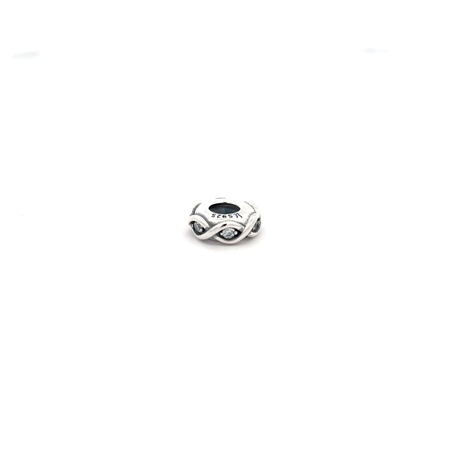 925 Sterling Silver Charm Bead Rondelle Spacer For Charm Bracelet Necklace - Rafant