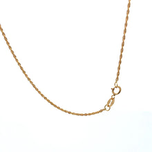 Load image into Gallery viewer, 18K Gold Necklace Chain 18 inches Twisted Eagle Bird Pendant 1.72 grams - Rafant
