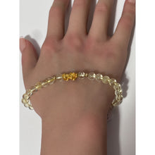 Load image into Gallery viewer, 18K Gold Dragon Pixiu Piyao Lucky Charm Beads Bracelet Gemstones Citrine 6mm Size 7.5&quot; - Rafant
