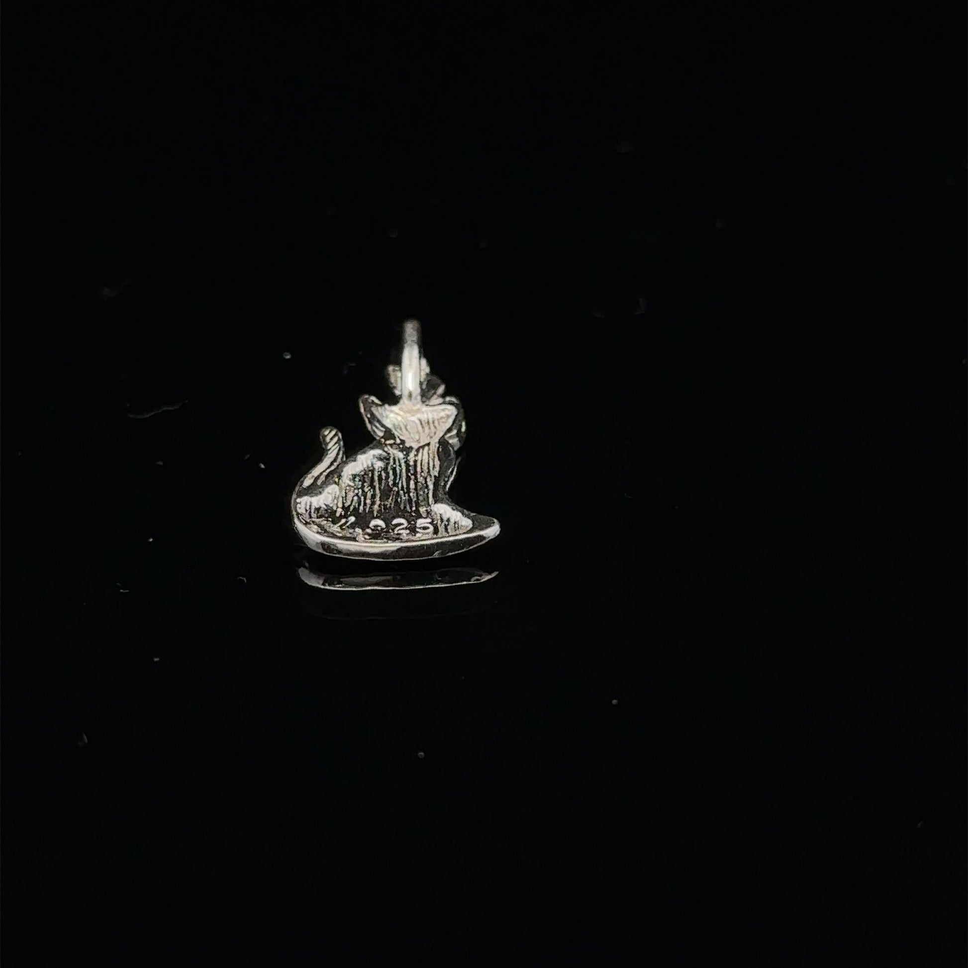 925 Sterling Silver Pendant Charm Cat Pet Animal - Rafant
