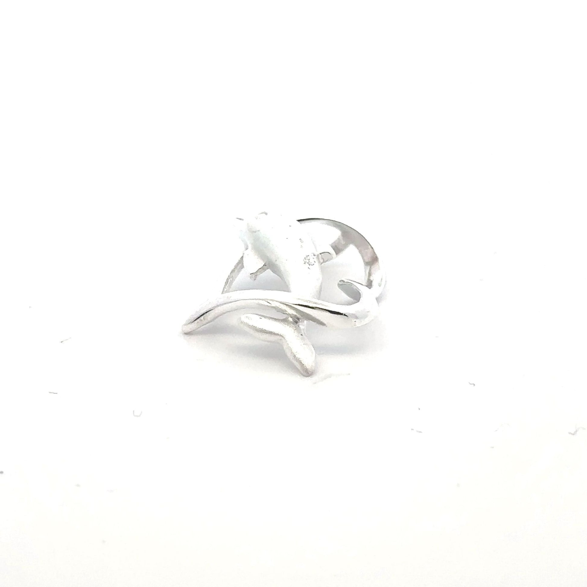 925 Sterling Silver Pendant Heart Dolphin - Rafant