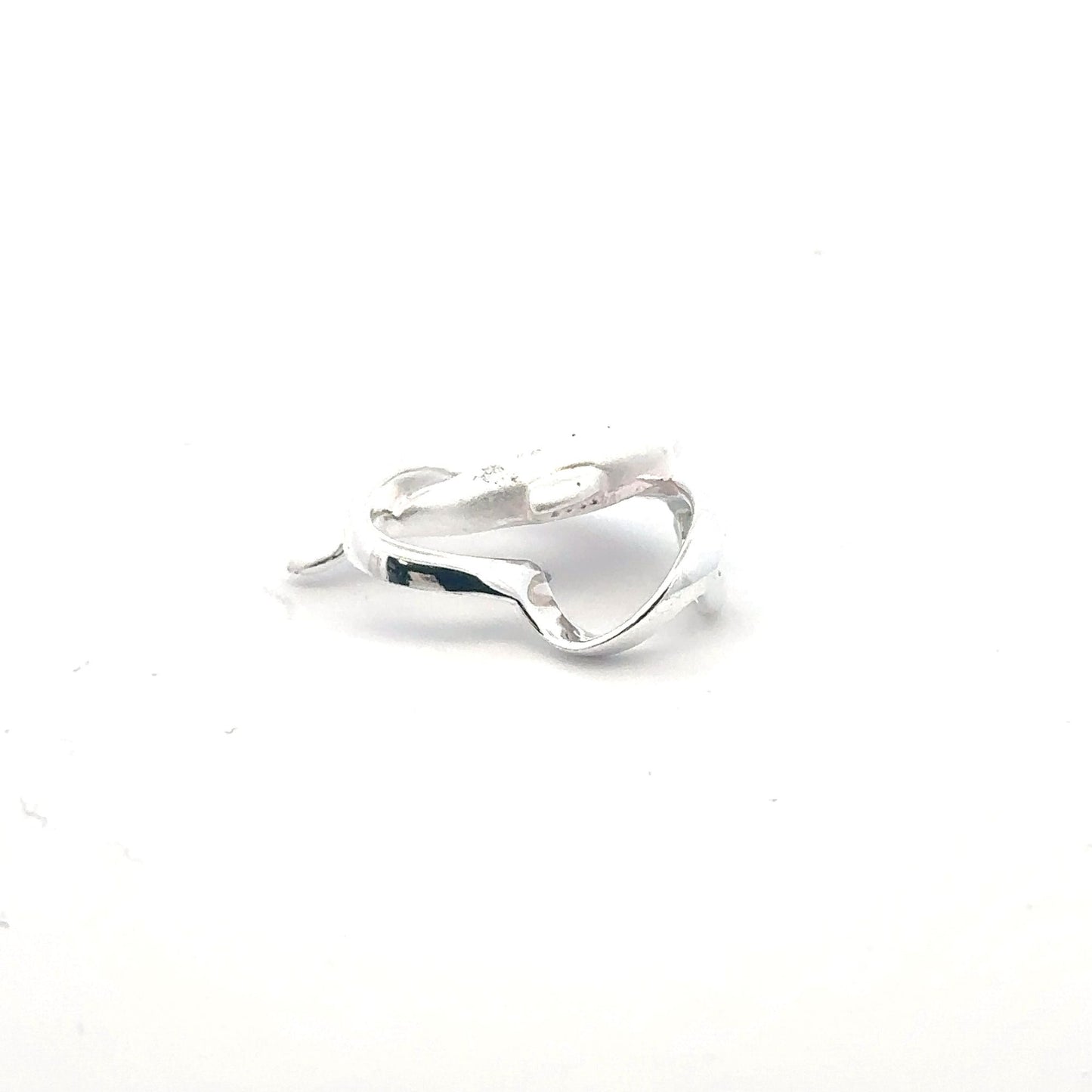 925 Sterling Silver Pendant Heart Dolphin - Rafant