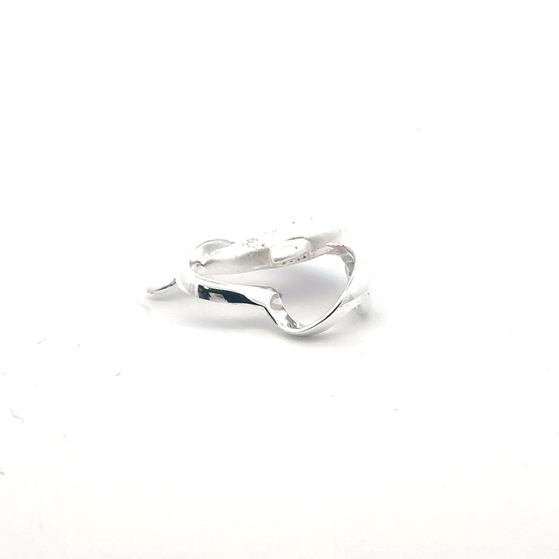 925 Sterling Silver Pendant Heart Dolphin - Rafant