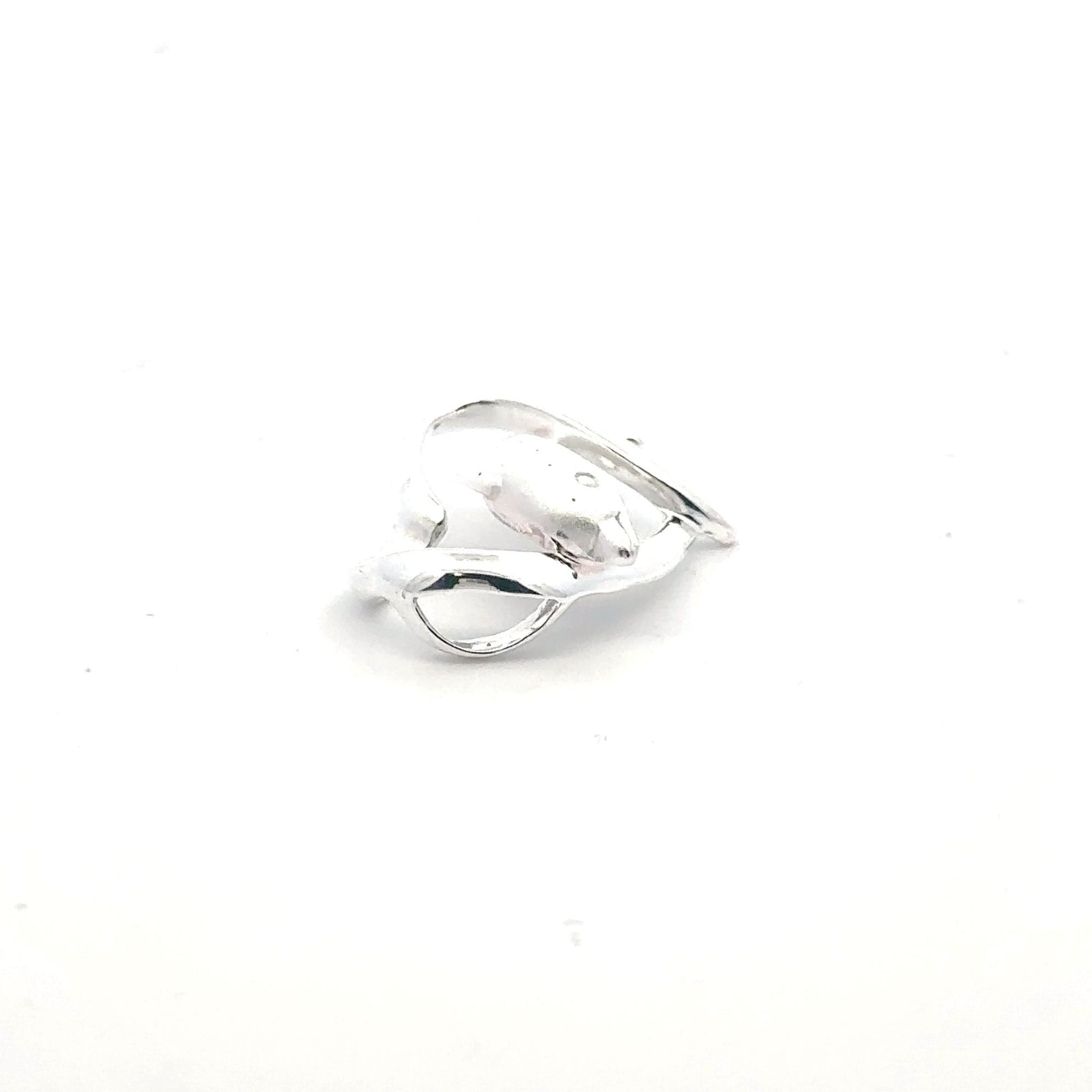 925 Sterling Silver Pendant Heart Dolphin - Rafant