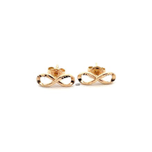 Load image into Gallery viewer, 18K Gold Earrings Infinity 1.46 grams Small - Rafant
