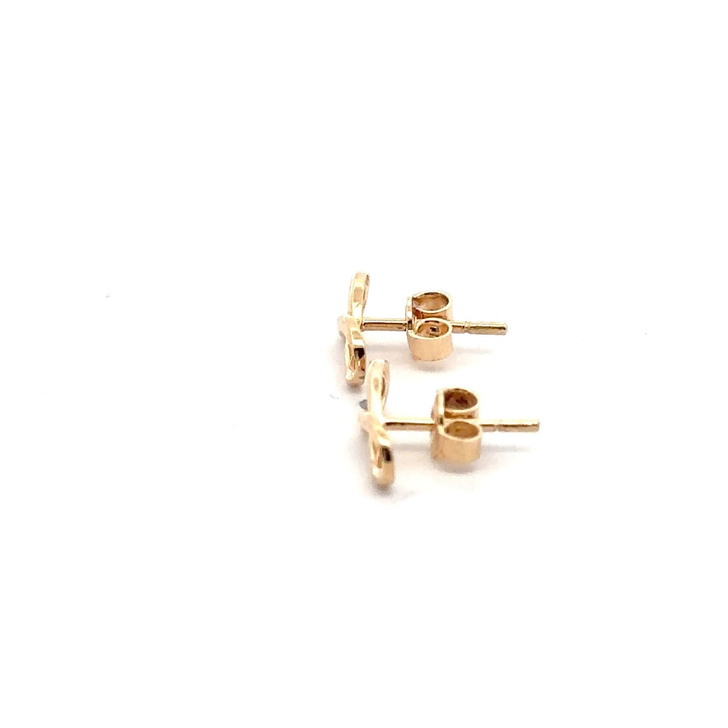18K Gold Earrings Infinity 1.46 grams Small - Rafant