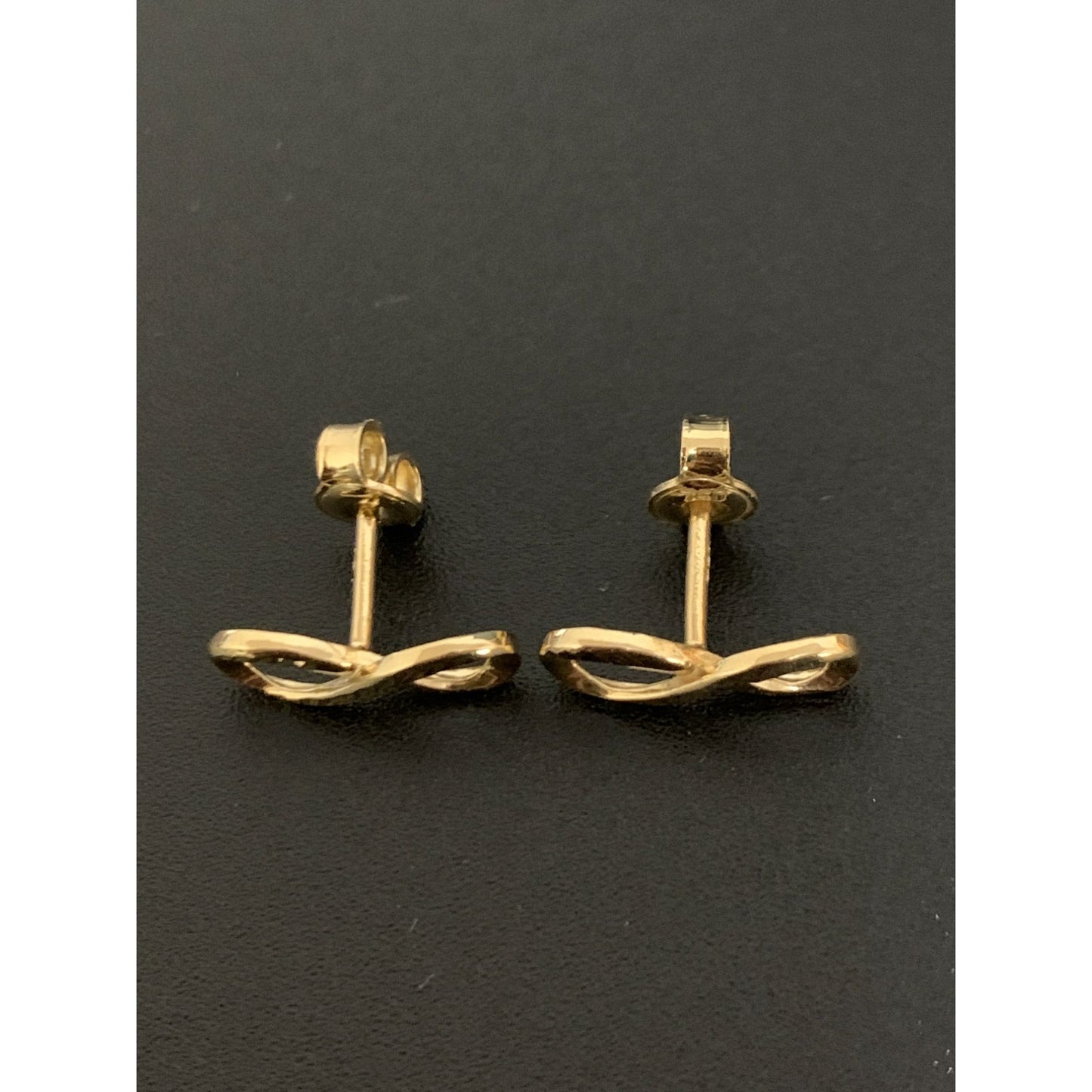 18K Gold Earrings Infinity 1.46 grams Small - Rafant