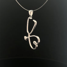 Load image into Gallery viewer, 925 Sterling Silver Pendant Stethoscope
