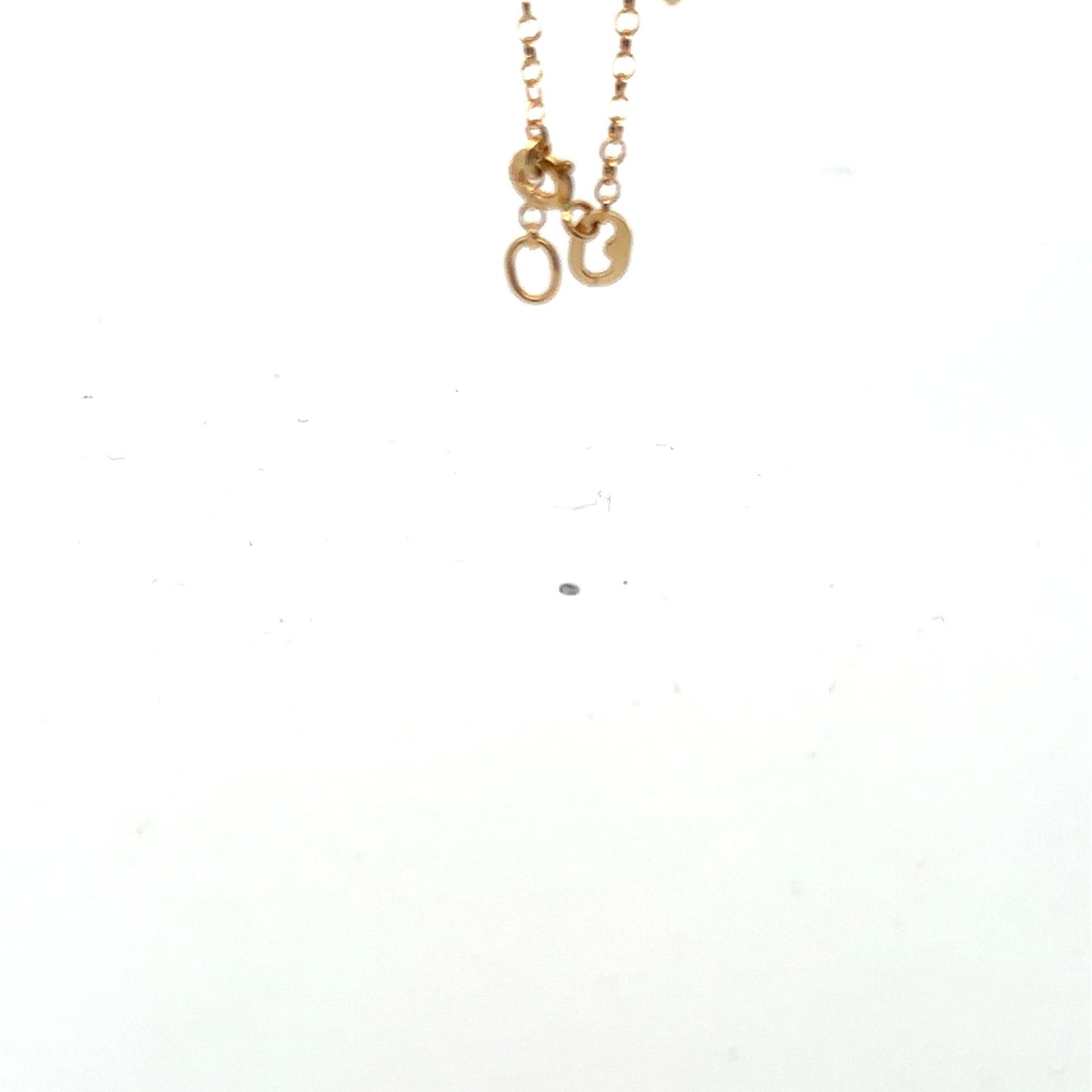 18K Gold Bracelet Heart Star Charms 7 inches 2.91 grams - Rafant