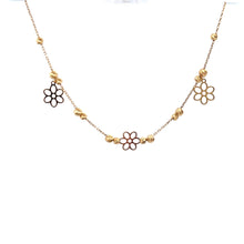Load image into Gallery viewer, 18K Gold Bracelet Flower Beads Size 7 inches plus one inch extension - Rafant
