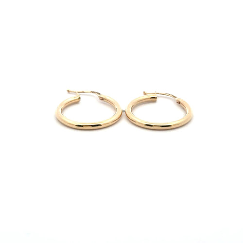 18k Gold Hoops Earrings Small - Rafant
