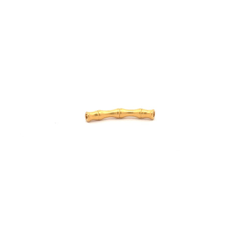 24K 999 Pure Gold Lucky Charm Bamboo Tube Bead Spacer DIY Necklace Bracelet - Rafant