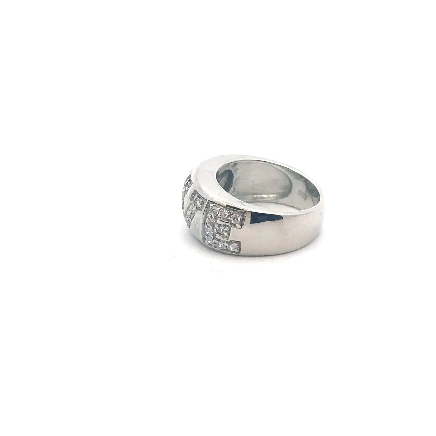 925 Sterling Silver Ring LOVE Heart Cubic Zirconia Size 6 - Rafant