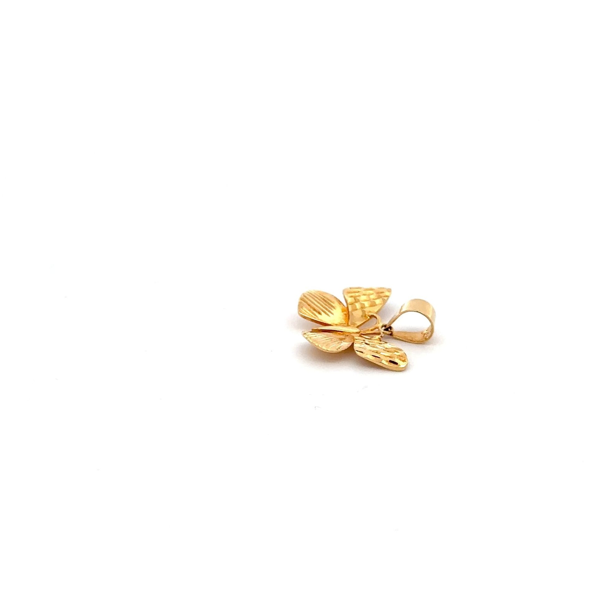 18K Gold Pendant Butterfly 1.62 grams - Rafant