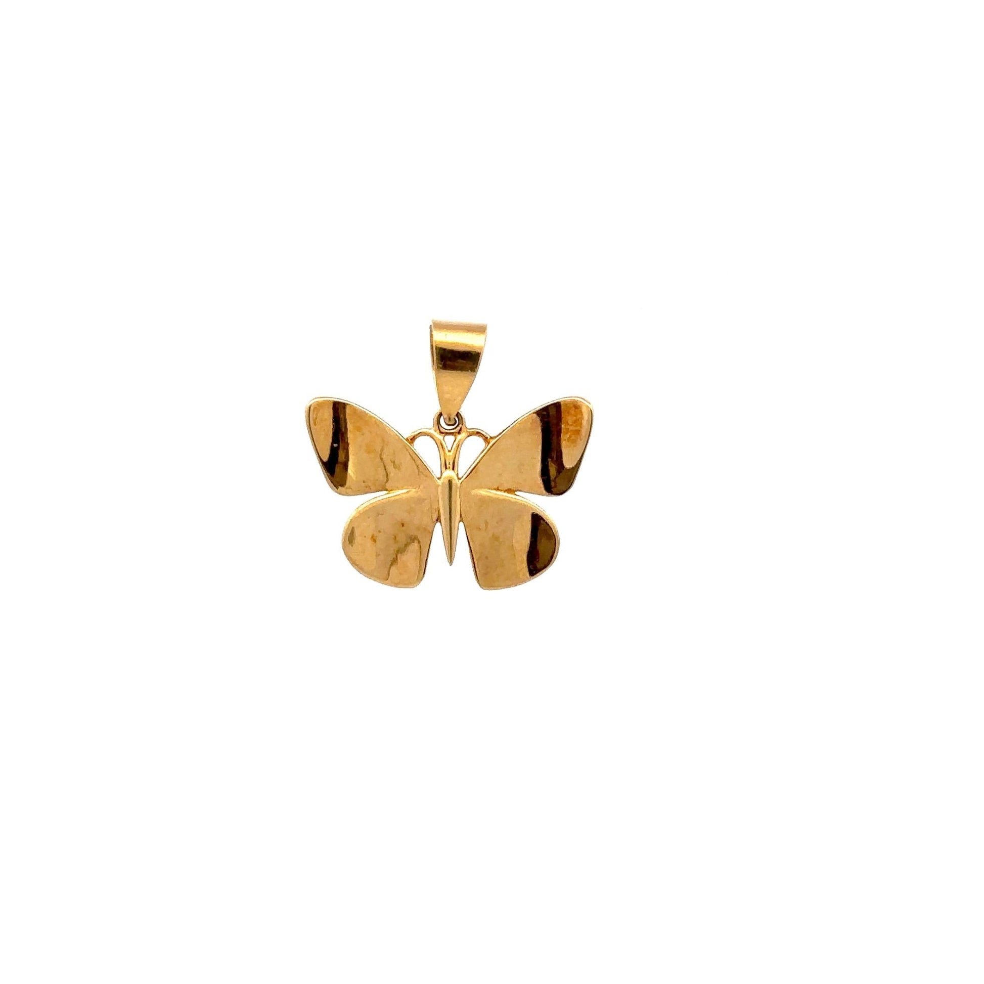 18K Gold Pendant Butterfly 1.62 grams - Rafant