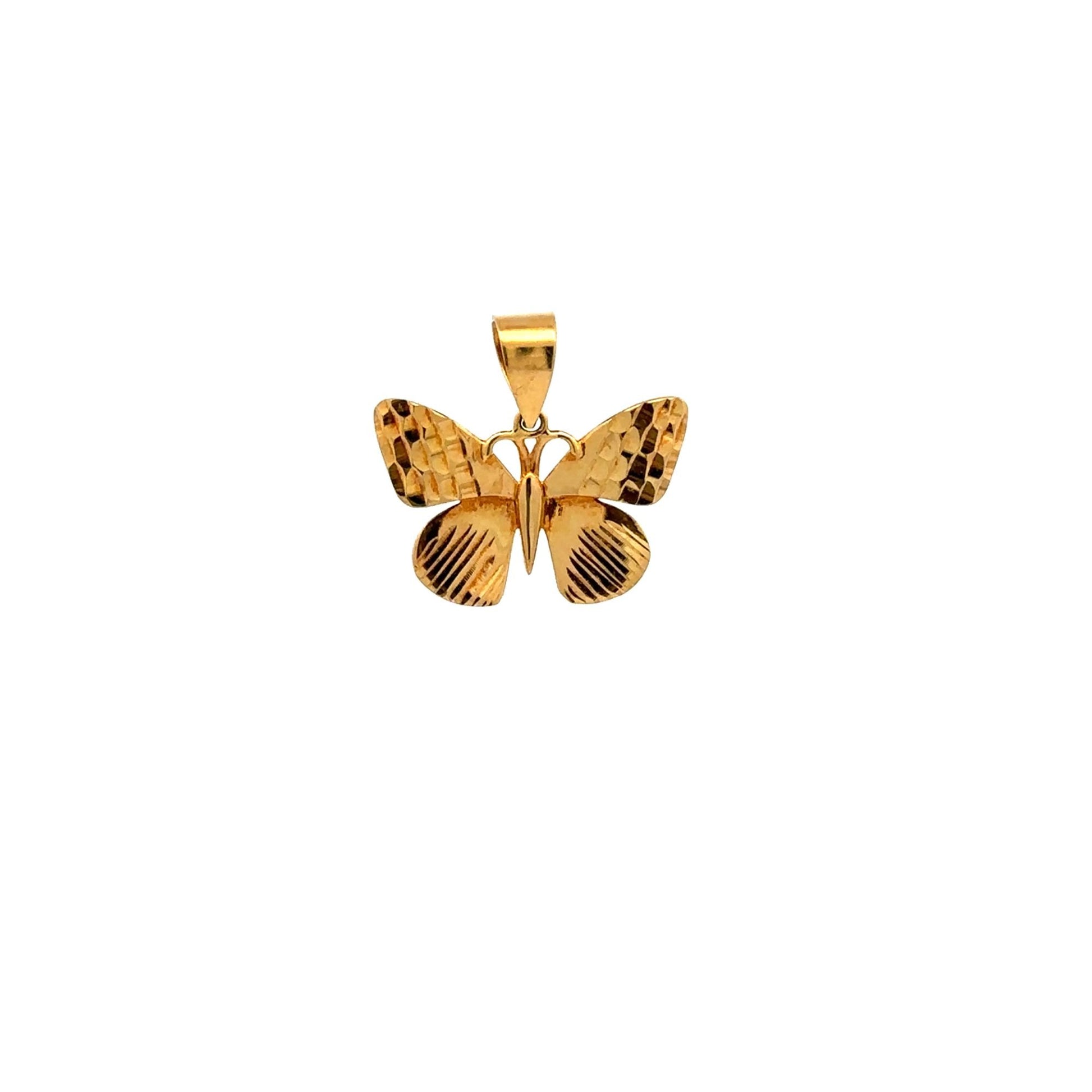18K Gold Pendant Butterfly 1.62 grams - Rafant