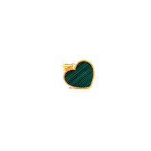 Load image into Gallery viewer, 18K Gold Pendant Heart Malachite - Rafant
