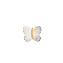 Load image into Gallery viewer, 925 Sterling Silver Ring Very Large Butterfly Size 5 Cubic Zirconia Two Tone - Rafant
