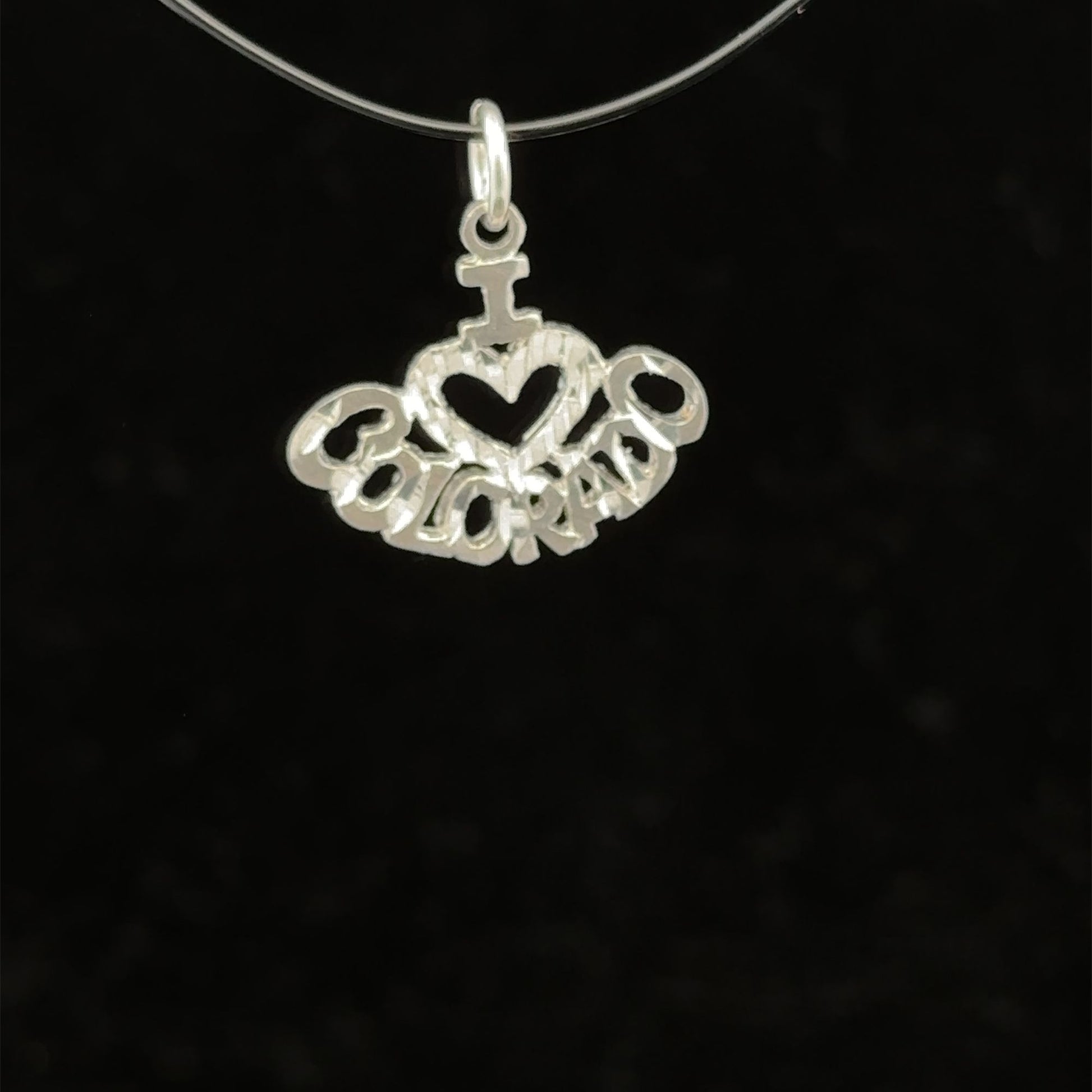 925 Sterling Silver Pendant Charm Colorado - Rafant