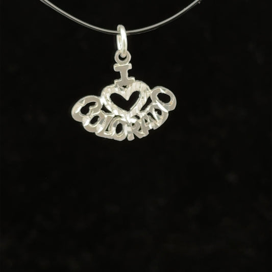 925 Sterling Silver Pendant Charm Colorado - Rafant