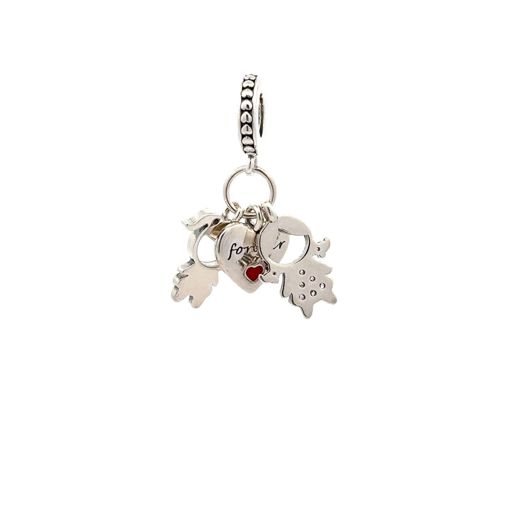 925 Sterling Silver Charm Bead Heart - Rafant