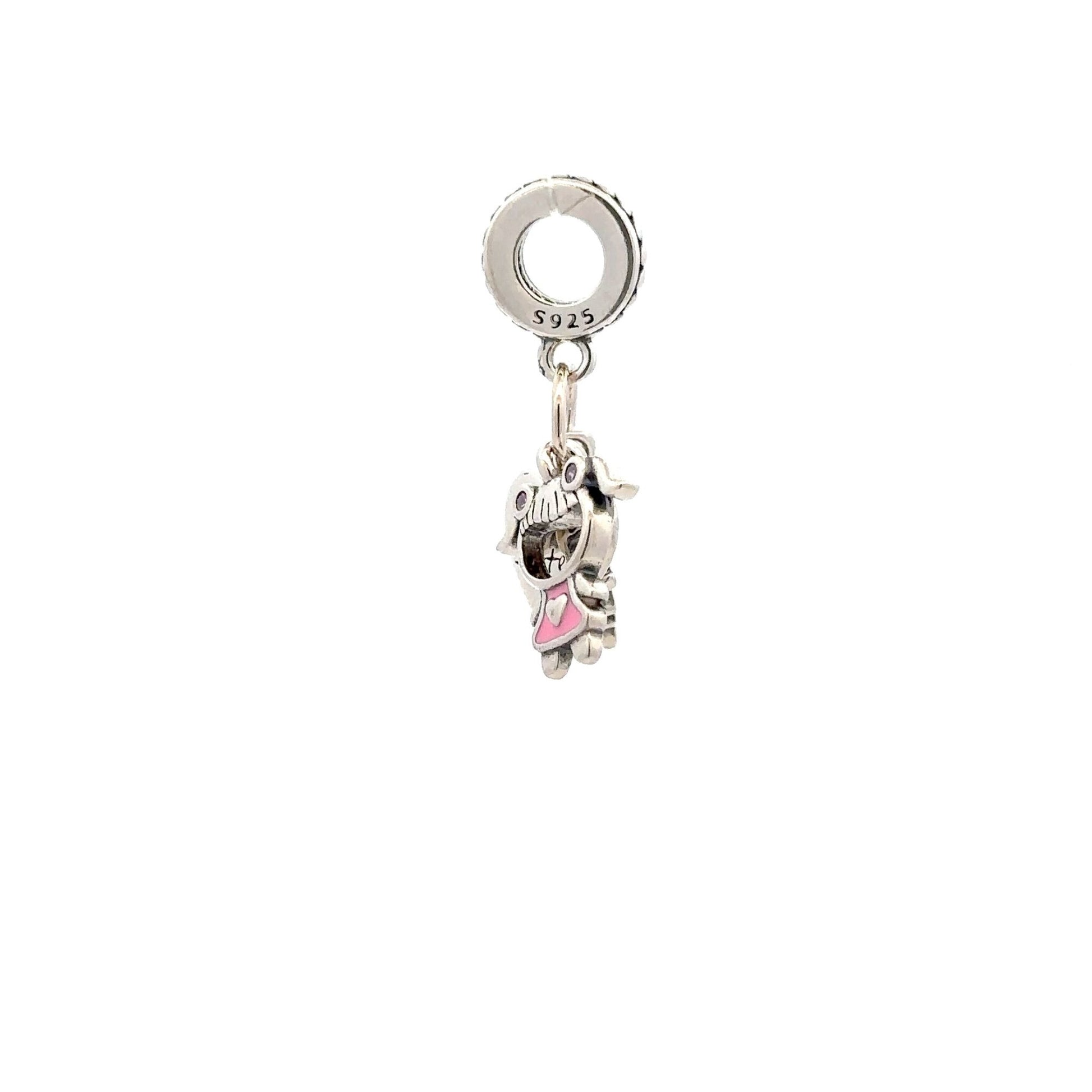925 Sterling Silver Charm Bead Heart - Rafant