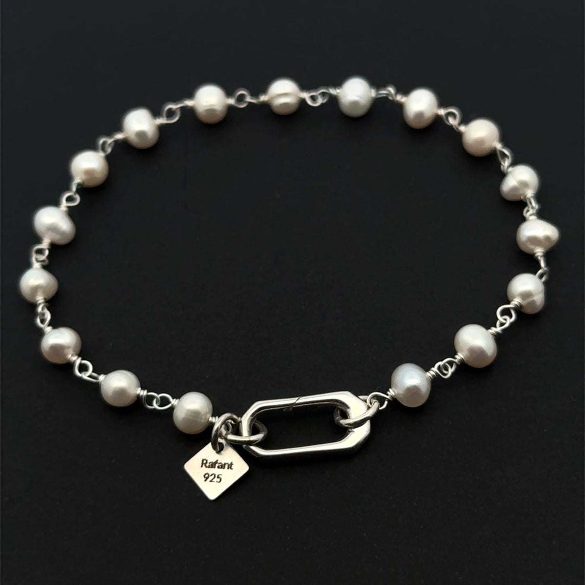 Freshwater Pearl Solid Sterling Silver Size 7 inches