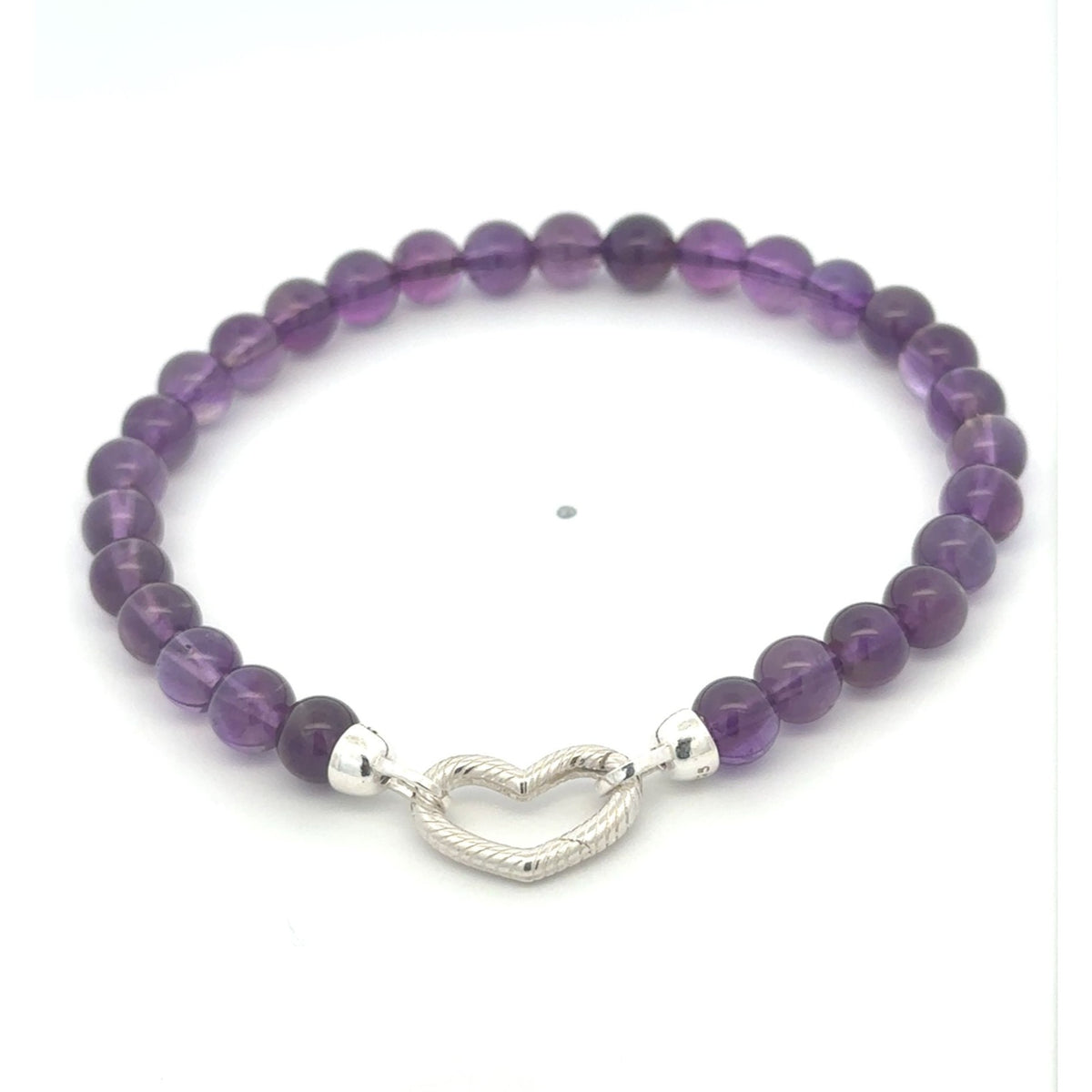 Sterling Silver Modular Gemstone Bracelet Natural Amethyst Lapis Tiger Eye Garnet Onyx Detachable Gate Clasp Charm Holder