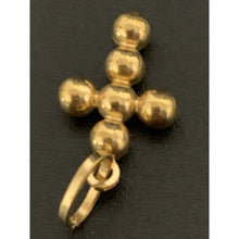 Load image into Gallery viewer, 18K Gold Pendant Cross Beaded 1.08 grams - Rafant
