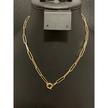 Load image into Gallery viewer, 18K Gold Necklace Chain Paperclips 16 inches 4.44 grams - Rafant
