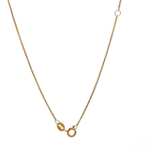 Load image into Gallery viewer, 18K Gold Necklace Chain 15.5&quot; plus 2 inches extension Pendant Key 0.82 grams - Rafant
