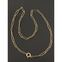 Load image into Gallery viewer, 18K Gold Necklace Chain Paperclips 20 inches 4.98 grams - Rafant
