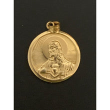 Load image into Gallery viewer, 18K Gold Pendant Jesus Christ Round 2.79 grams - Rafant
