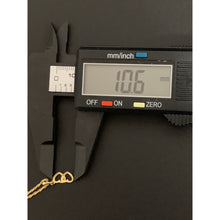 Load image into Gallery viewer, 18K Gold Necklace Chain 18 inches with Double Heart Pendant Small 1.40 grams - Rafant
