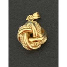 Load image into Gallery viewer, 18K Gold Earrings Pendant Knot 0.93 grams - Rafant
