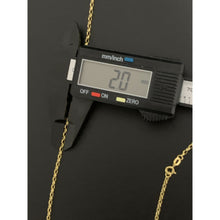 Load image into Gallery viewer, 18K Gold Necklace Chain Cable Link 27.50 inches 2.86 grams - Rafant
