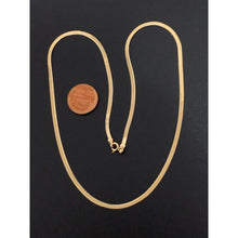 Load image into Gallery viewer, 18K Gold Necklace Flat Chain 17.50 inches 4.57 grams - Rafant
