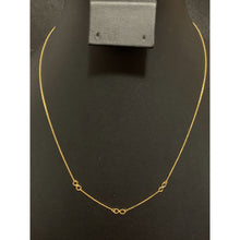 Load image into Gallery viewer, 18K Gold Necklace Infinity 1.16 grams 18 inches - Rafant
