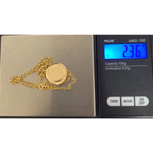 Load image into Gallery viewer, 18K Gold Necklace Chain 17.75 inches with Jesus Christ Pendant 2.35 grams - Rafant
