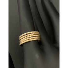 Load image into Gallery viewer, 18K Gold Ring Five Days 1.55 grams Size 6.5 - Rafant
