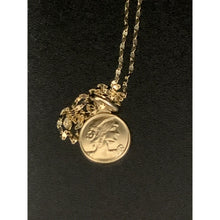 Load image into Gallery viewer, 18K Gold Necklace Chain 17.75&quot; with Woman Lady Pendant 2.07 grams - Rafant
