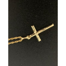 Load image into Gallery viewer, 18K Gold Necklace Chain 20 inches with Jesus Christ Pendant 1.66 grams - Rafant
