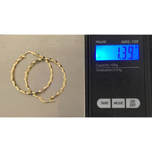 Load image into Gallery viewer, 18K Gold Earrings Hoops Loops Spiral - Rafant
