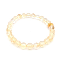 Load image into Gallery viewer, 24K Gold Money Bag Lucky Charm Bracelet Gemstones Citrine 7.5-8mm - Rafant
