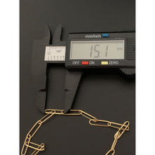 Load image into Gallery viewer, 18K Gold Necklace Paperclip 17.5 inches 2.89 grams - Rafant
