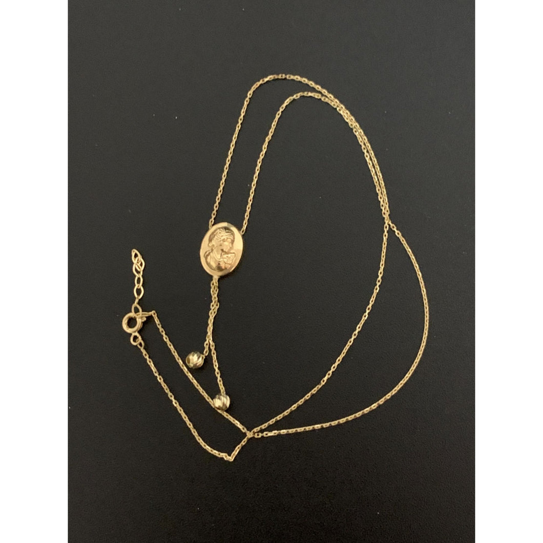18K Gold Necklace Chain 16