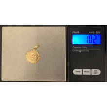 Load image into Gallery viewer, 18K Gold Pendant Round Mother Mary 1.02 grams Small - Rafant
