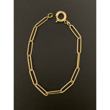 Load image into Gallery viewer, 18K Gold Bracelet Paperclip Size 7.5 inches 2.42 grams - Rafant
